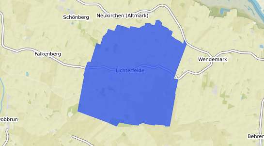 Bodenrichtwertkarte Lichterfelde b. Jueterbog