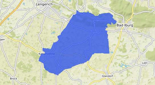 Bodenrichtwertkarte Lienen Westfalen