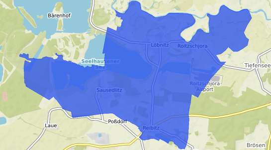 Bodenrichtwertkarte Löbnitz (Vorpommern) b. Delitzsch