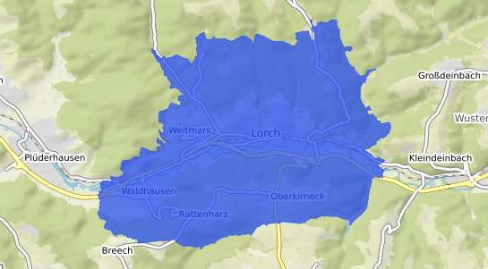 Bodenrichtwertkarte Lorch (W&uuml;rttemberg) Wuerttemberg