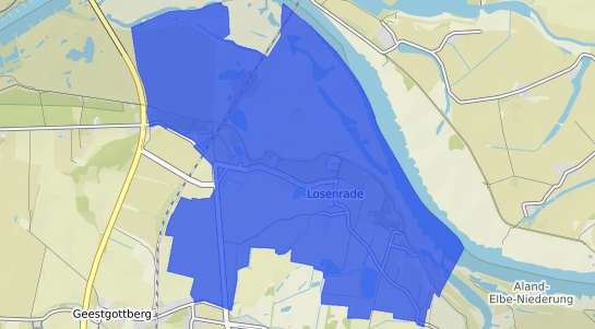 Bodenrichtwertkarte Losenrade