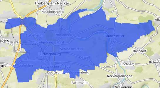 Bodenrichtwertkarte Ludwigsburg Wuerttemberg