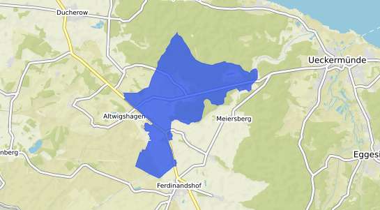 Bodenrichtwertkarte Luebs b. Torgelow, Vorpommern