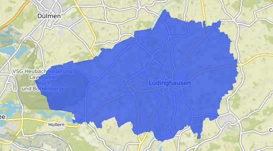 Bodenrichtwertkarte L&uuml;dinghausen