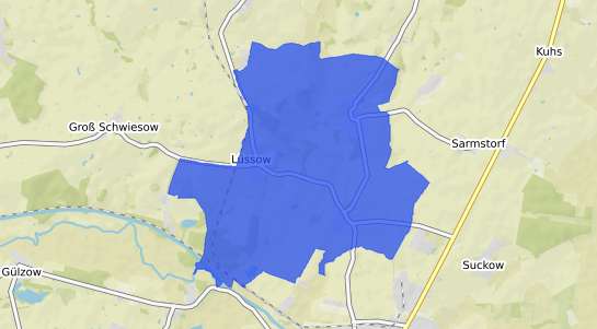 Bodenrichtwertkarte Luessow b. Guestrow