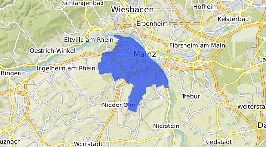 Bodenrichtwertkarte Mainz a. Rhein