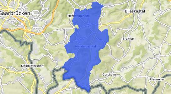 Bodenrichtwertkarte Mandelbachtal