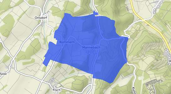 Bodenrichtwertkarte Mannebach Eifel
