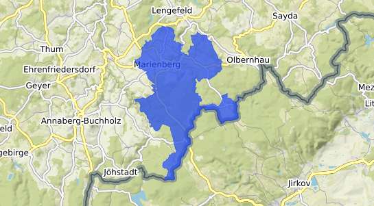 Bodenrichtwertkarte Marienberg Erzgebirge
