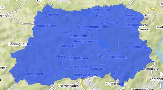 Bodenrichtwertkarte Marienheide