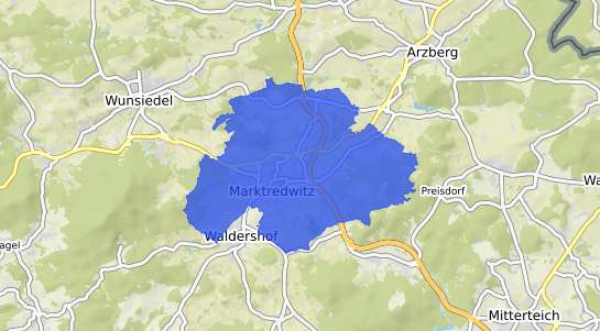 Bodenrichtwertkarte Marktredwitz