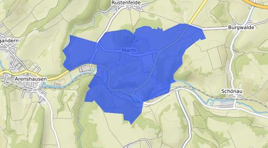 Bodenrichtwertkarte Marth b. Uder