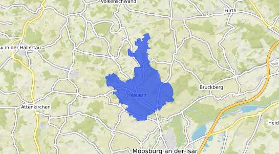 Bodenrichtwertkarte Mauern Kr. Freising