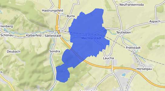Bodenrichtwertkarte Mechterstaedt