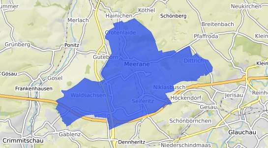 Bodenrichtwertkarte Meerane