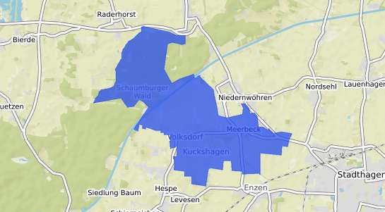 Bodenrichtwertkarte Meerbeck b. Stadthagen