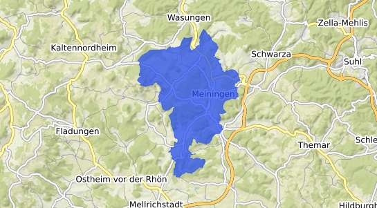 Bodenrichtwertkarte Meiningen