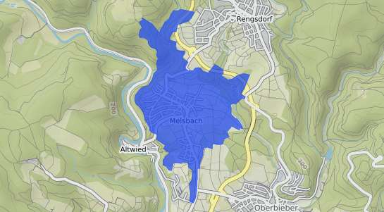 Bodenrichtwertkarte Melsbach