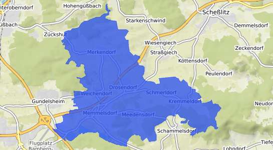 Bodenrichtwertkarte Memmelsdorf
