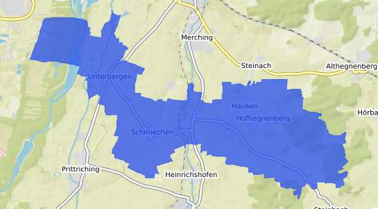 Bodenrichtwertkarte Mering Schwaben