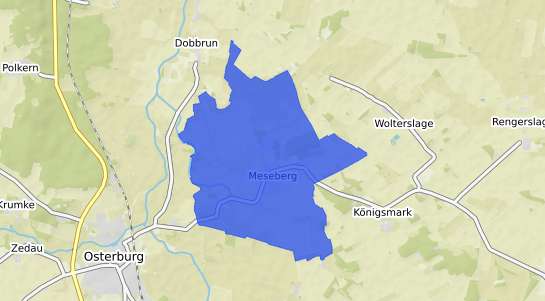 Bodenrichtwertkarte Meseberg b. Wolmirstedt
