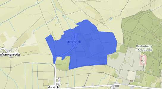 Bodenrichtwertkarte Metebach