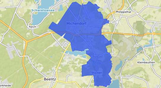 Bodenrichtwertkarte Michendorf