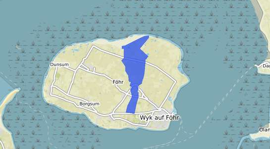 Bodenrichtwertkarte Midlum auf Foehr