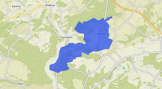 Bodenrichtwertkarte Milow b. Ludwigslust