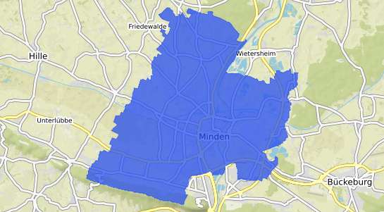 Bodenrichtwertkarte Minden Westfalen