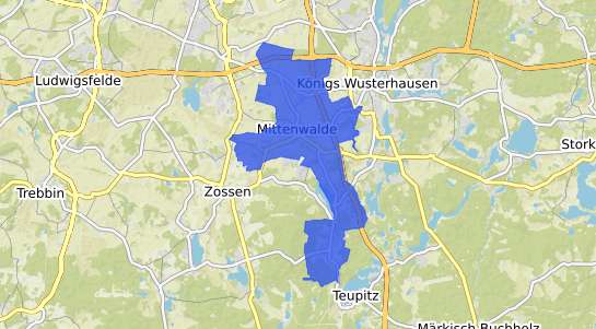 Bodenrichtwertkarte Mittenwalde Mark