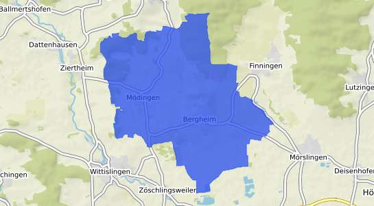 Bodenrichtwertkarte M&ouml;dingen