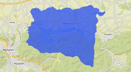 Bodenrichtwertkarte M&ouml;hnesee (Gemeinde)