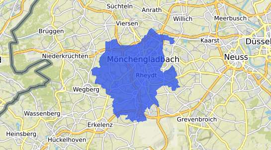 Bodenrichtwertkarte Mönchengladbach