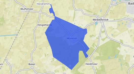 Bodenrichtwertkarte Moenkloh