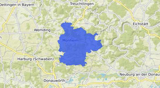 Bodenrichtwertkarte Monheim Schwaben
