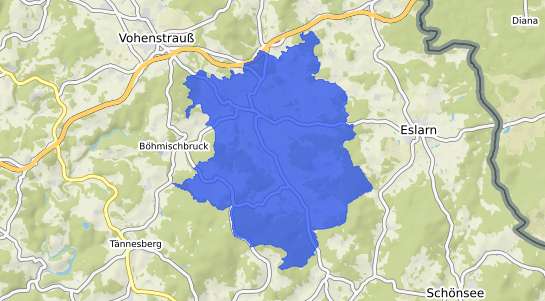 Bodenrichtwertkarte Moosbach b. Vohenstrauss