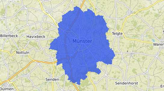 Bodenrichtwertkarte Münster Westfalen
