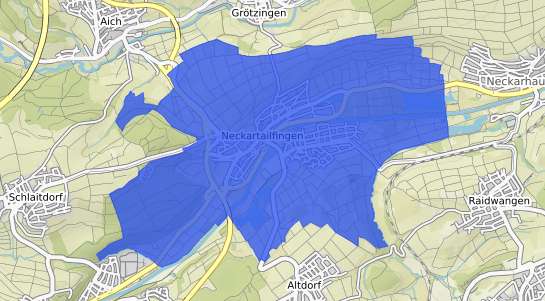 Bodenrichtwertkarte Neckartailfingen
