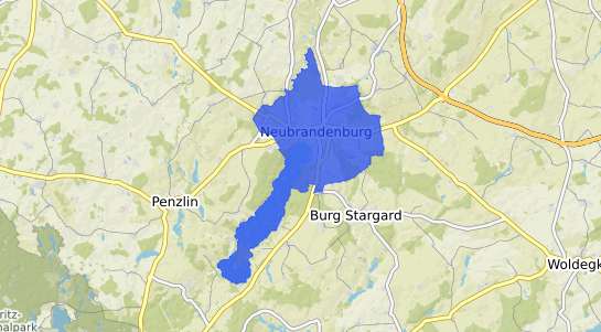 Bodenrichtwertkarte Neubrandenburg Mecklenburg