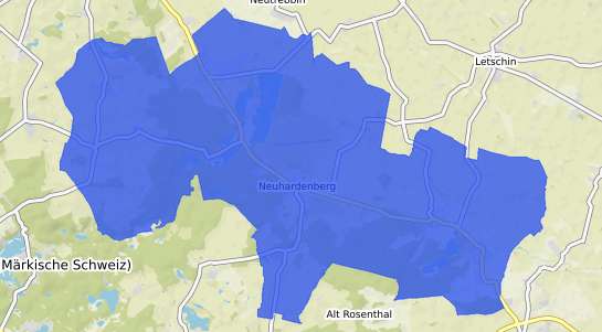 Bodenrichtwertkarte Neuhardenberg