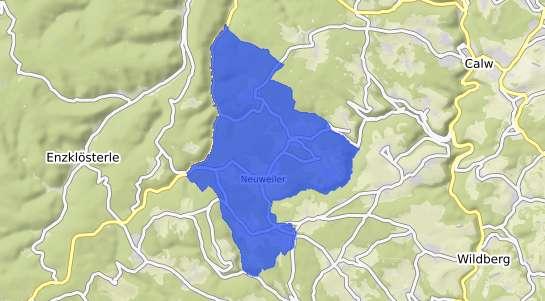 Bodenrichtwertkarte Neuweiler Kr. Calw
