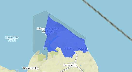 Bodenrichtwertkarte Nieby b. Gelting, Angeln