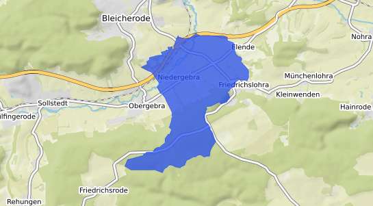 Bodenrichtwertkarte Niedergebra