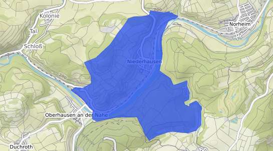Bodenrichtwertkarte Niederhausen Nahe