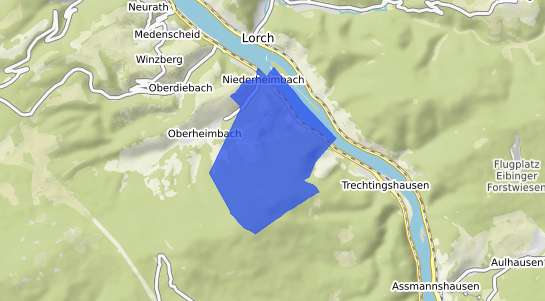 Bodenrichtwertkarte Niederheimbach b. Bingen, am Rhein