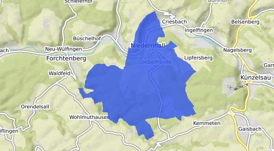 Bodenrichtwertkarte Niedernhall