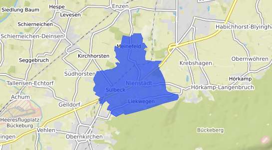 Bodenrichtwertkarte Nienst&auml;dt b. Stadthagen