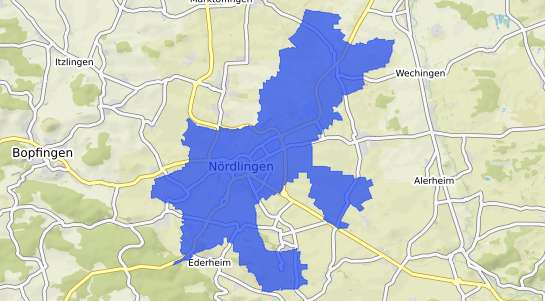 Bodenrichtwertkarte N&ouml;rdlingen