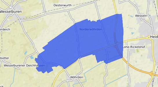 Bodenrichtwertkarte Norderwoehrden